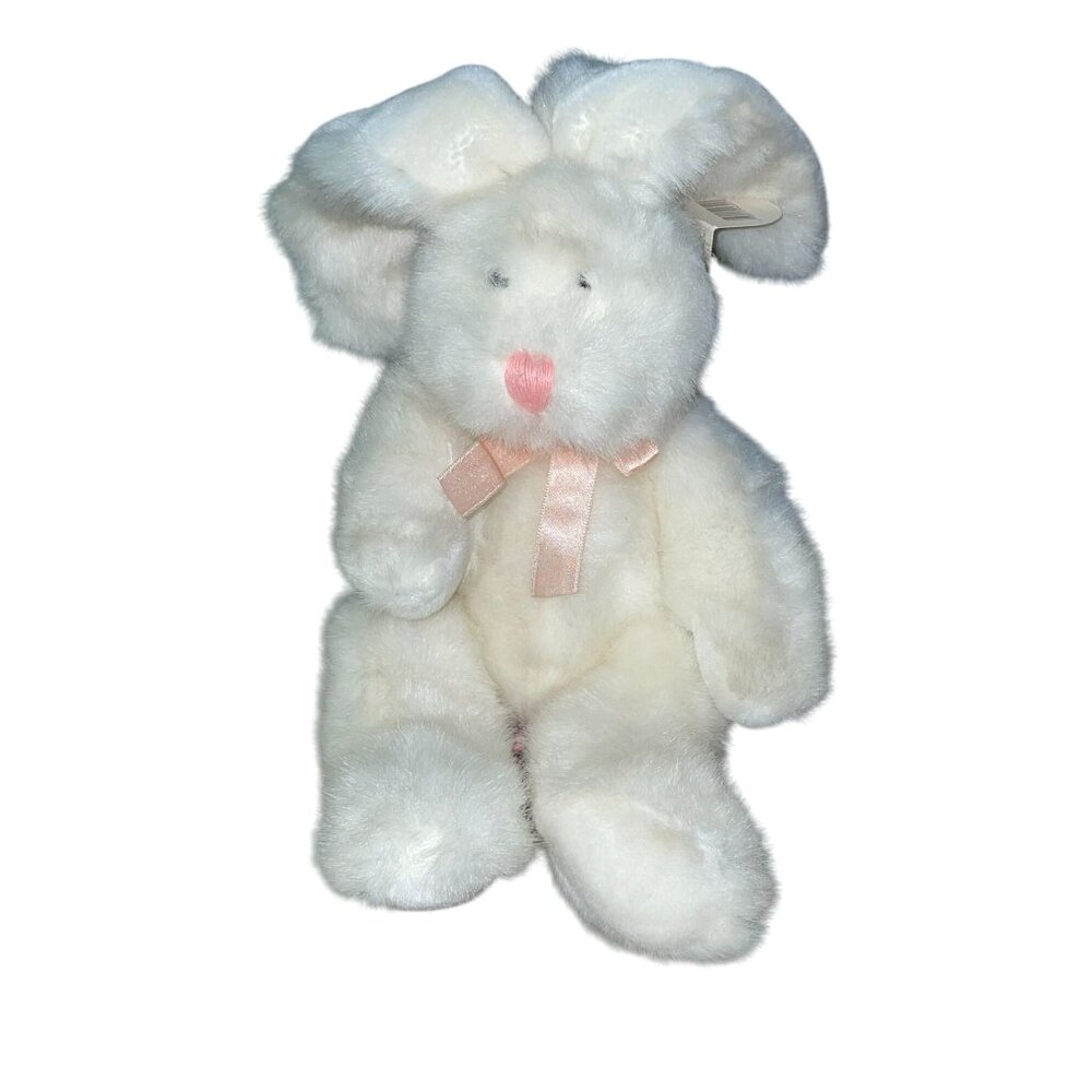 Vintage Russ Berrie Huggums Bunny NEW Old Stock White 4891